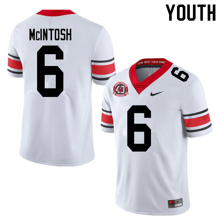 2020 Youth #6 Kenny McIntosh Georgia Bulldogs 1980 National Champions 40th Anniversary College Footb - Click Image to Close